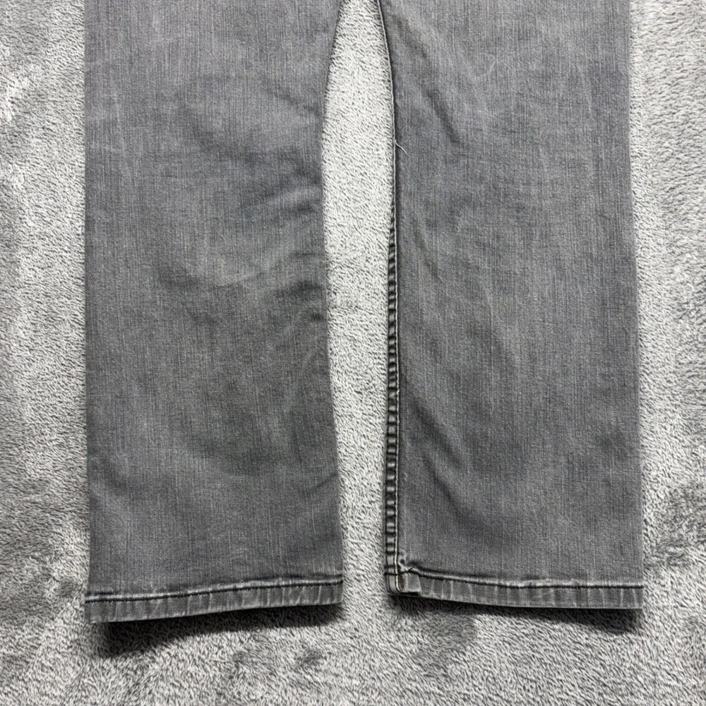 Levi's 514 Straight Fit Jeans Men 33x32 Grey Good Faded Zip Fly Stretch
